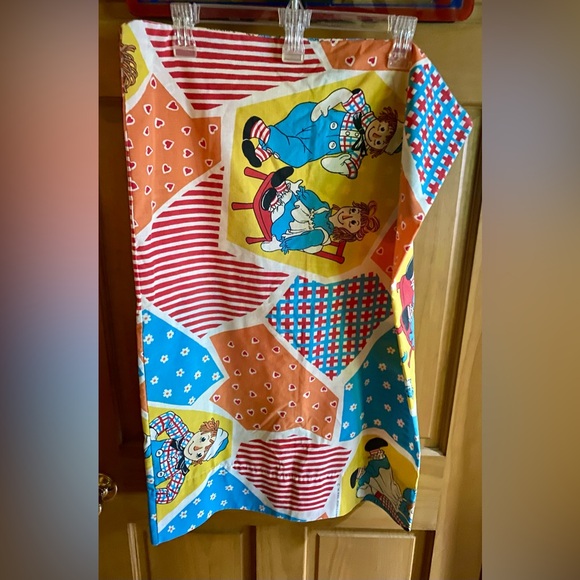 💕Pacific Raggedy Ann & Andy Standard Patchwork Pillowcase💕 Vintage - Picture 2 of 10
